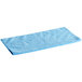 A blue Lavex microfiber cloth on a white background.
