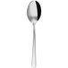 a close-up of a silver spoon