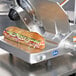 a sub sandwich on a machine