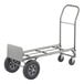 A Lavex gray hand truck with black wheels.