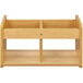 A Tot Mate maple laminate book shelf with a drawer.