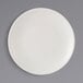 A Tuxton TuxTrendz white coupe china plate.