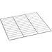 A wire rack with a metal grid for a Cooking Performance Group cook and hold oven.