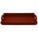 A GET mahogany hardwood room service tray with handles.