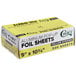 A box of Choice yellow striped interfolded aluminum foil sheets.