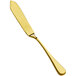 A Bon Chef gold butter knife with a long handle and blade.