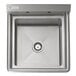 A Steelton stainless steel one compartment sink.