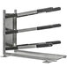 A white metal Proluxe mold platen rack with black handles.