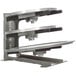 A metal and black Proluxe RMI1 mold platen rack with three shelves.