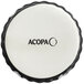 A white drum with the word "Acopa" in black text.