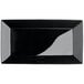 A black rectangular platter.