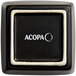 a black square with white trim