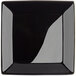 a black square plate with a white edge