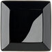 a black square plate with a white border
