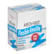 A box of Medi-First flexible knuckle blue metal detectable bandages containing 50 latex-free adhesive bandages.