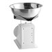 A stainless steel bowl on a Cardinal Detecto portion scale.