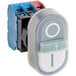 AvaMix Revolution 928PFPPSWTCH On / Off Switch with Pulse Button for 1 hp food processors with blue and red wires.