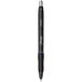 A black pen with white text that says "S-Gel Blue Ink"