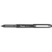 A black Sharpie roller ball stick pen with a clear cap.