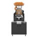 A high-capacity automatic feed juicer with a black podium, designed to process up to 40 fruits per minute.