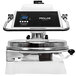 A white and black Proluxe Endurance X1 heavy-duty pizza dough press.