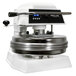 A white and black Proluxe Endurance Pro X2M heavy duty pizza and tortilla dough press.