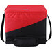 a red and black cooler bag