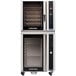 A full size electric digital convection oven with steam injection and a 12 tray holding cabinet or proofer.