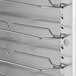 a close-up of a metal rack