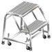 Ballymore SS2N30 2 Step Stainless Steel Rolling Step Stool With Spring