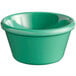 a green bowl with a white background