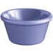 An Acopa Foundations purple smooth melamine ramekin.