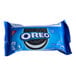 A blue package of Nabisco Oreo cookie snack packs.