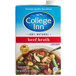 A carton of College Inn beef broth.