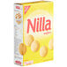 A Nabisco Nilla Wafer Cookies 11 oz. box on a white surface.