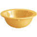 A yellow Acopa Foundations melamine bowl with a narrow rim.