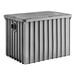 A grey rectangular plastic Endura grease trap with a 3" hub.