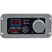 The black and silver control panel with a dial and a digital display on a Spring USA SM-261R induction range.