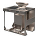 A Spring USA stainless steel built-in induction cooking station with 2 ranges.