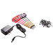 Arachnid E650FS-BK CricketPro Electronic Dart Game power supply with a black adapter and wires.