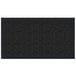 A black rectangular entrance mat with a black border and white text.