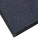 A close-up of a blue Lavex carpet mat with black trim.