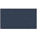 A close-up of a blue rectangular Lavex carpet with a black border.