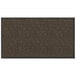 A brown Lavex door mat with black chevron trim.
