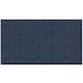 A close-up of a navy blue rectangular Lavex entrance mat with a black border.