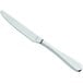 An Amefa stainless steel table knife with a silver handle.