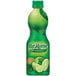 a green bottle of juice