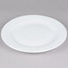 A CAC Roosevelt white porcelain plate on a white background.