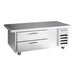 A Beverage-Air stainless steel commercial chef base with two drawers.