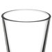A close-up of a clear Libbey highball glass.